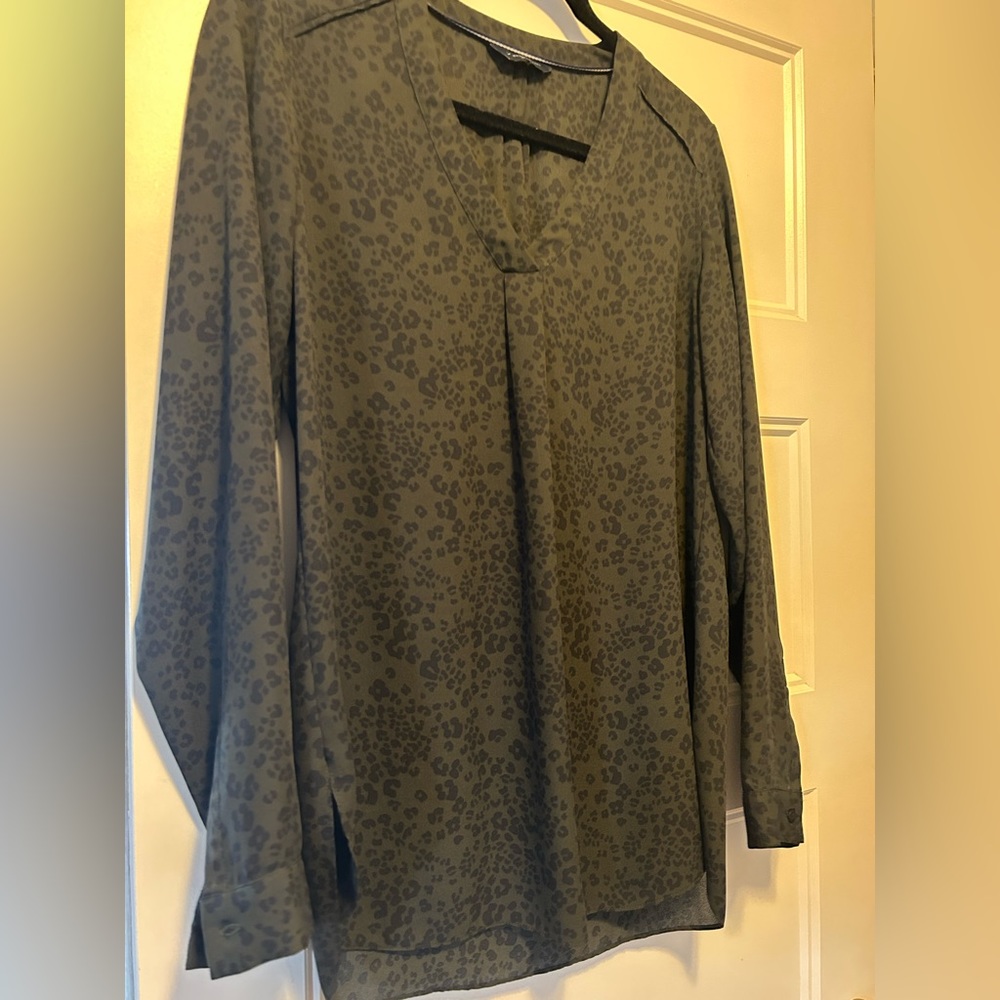 Womens dark army green green blouse